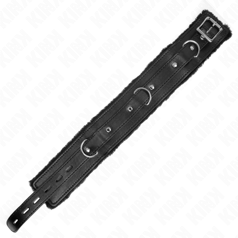 KINK Halsband mit Leine – Schwarz, verstellbar 36–42 cm | 65 cm Band 5,5 cm – BDSM-Zubehör Bild 12