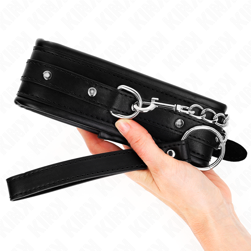 KINK Halskette mit glänzendem Schnallenband – 65 cm | Statement Choker 5,3 cm BDSM-Zubehör diskret online kaufen