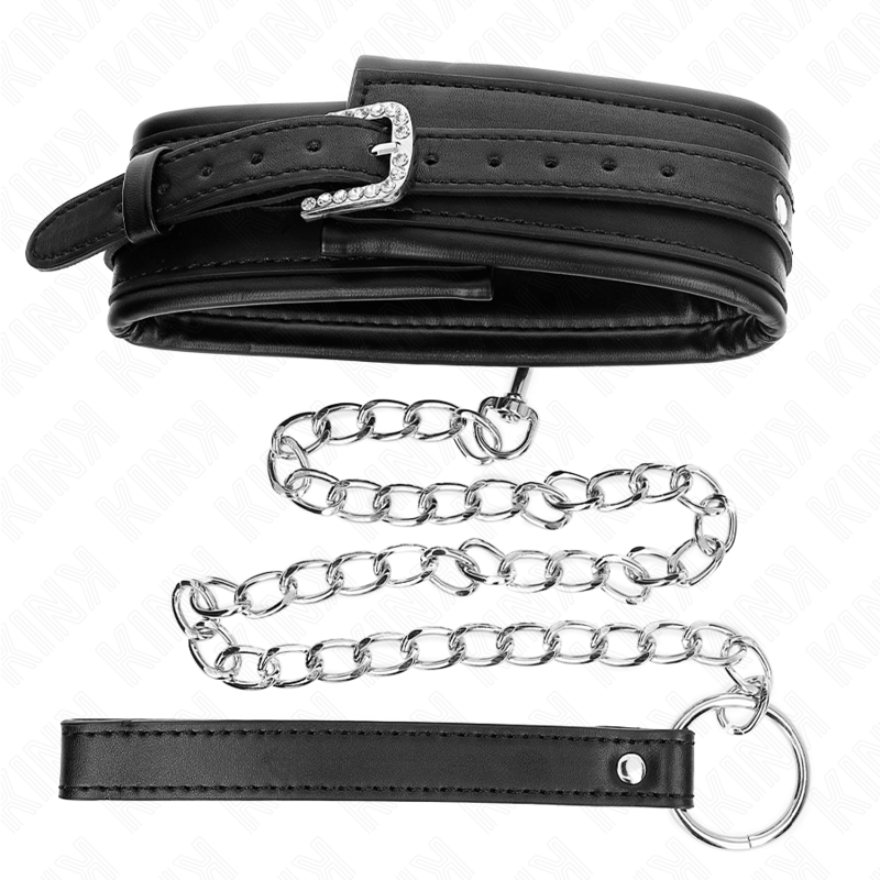 KINK Halskette mit glänzendem Schnallenband – 65 cm | Statement Choker 5,3 cm Produktansicht und Details