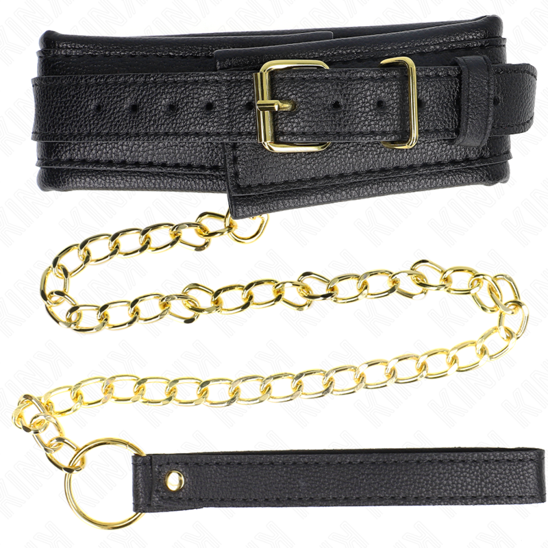 KINK Halskette mit Kunstlederband – verstellbar 37–54 cm | Stylischer Choker – BDSM-Zubehör Bild 5