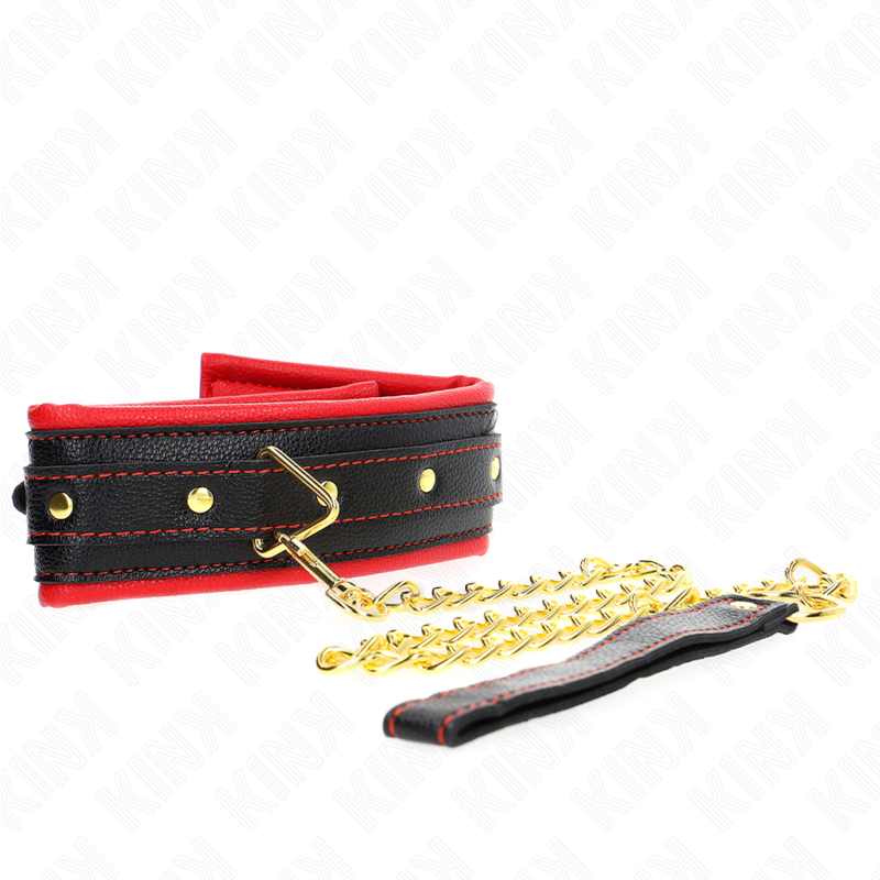 KINK Halskette mit Schwammkunstlederband Modell 2 – Verstellbar 37–54 cm | Secret Pulse – BDSM-Zubehör Bild 2