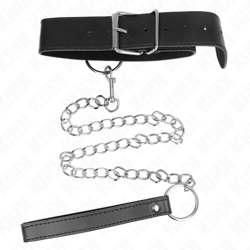 KINK Basismodell Halsband mit Leine Modell 4 – Verstellbar & Komfortabel | Secret Pulse hochwertiges Zubehör