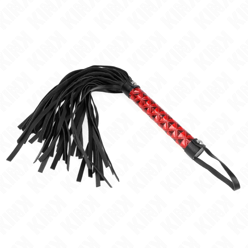 KINK Peitsche mit Rautenmuster 40 cm – Bondage & BDSM | Secret Pulse für sinnliche und diskrete Momente