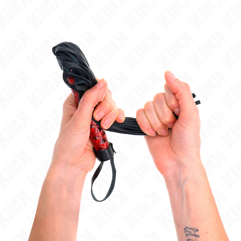 KINK Peitsche mit Rautenmuster 40 cm – Bondage & BDSM | Secret Pulse hochwertiges Zubehör