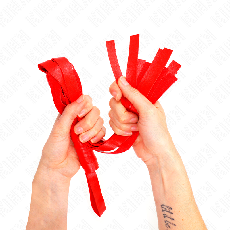 KINK - ROTE BREITSCHWANZPEITSCHE 48,5 CM Produktansicht und Details
