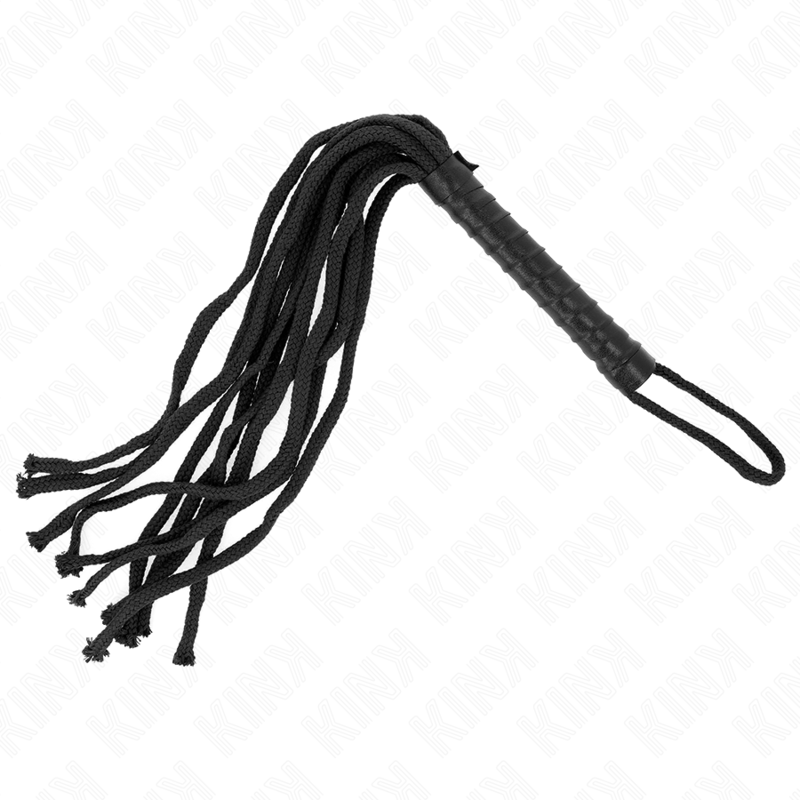 KINK Schwarze Seilpeitsche 56 cm – Bondage & BDSM | Secret Pulse – Bondage-Fessel Bild 5