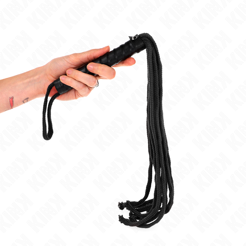 KINK Schwarze Seilpeitsche 56 cm – Bondage & BDSM | Secret Pulse – Bondage-Fessel Bild 10