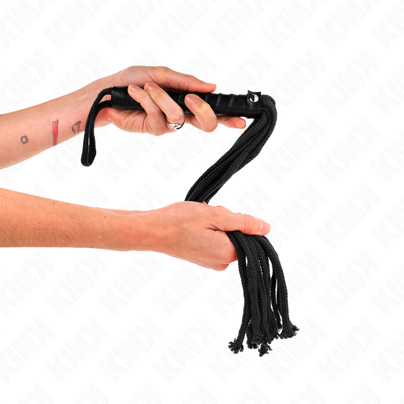 KINK Schwarze Seilpeitsche 56 cm – Bondage & BDSM | Secret Pulse – Bondage-Fessel Bild 8
