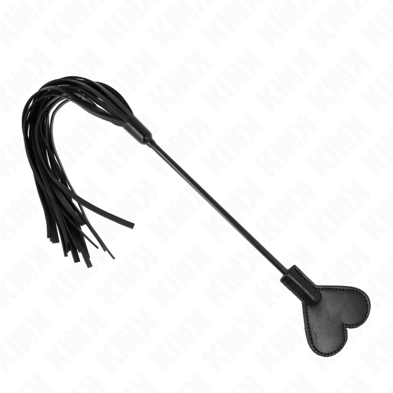 KINK - RANGE PEITSCHE MIT HERZPLATTE 35 CM Produktansicht und Details