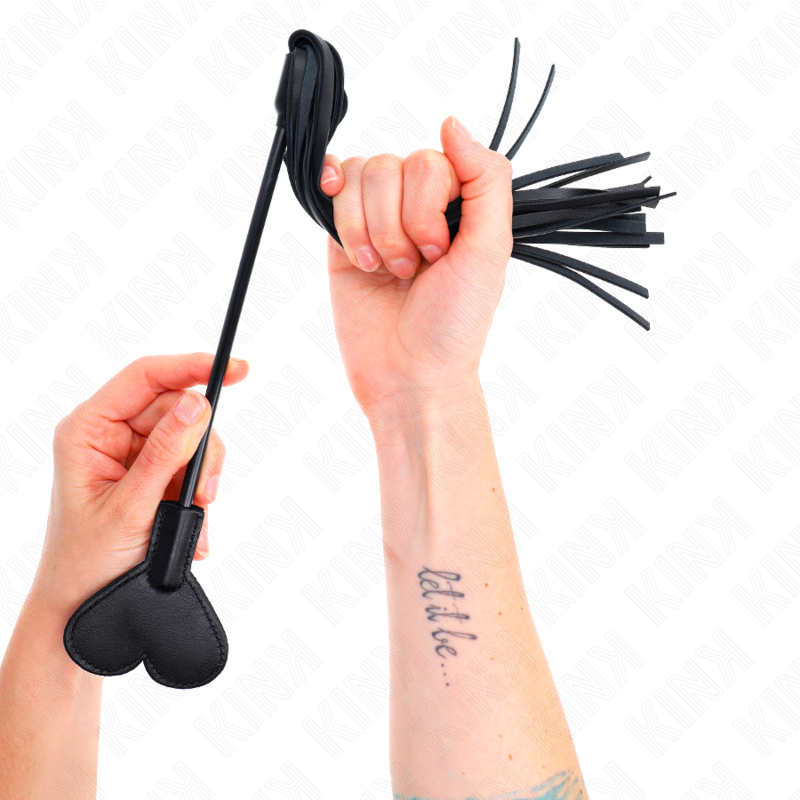 KINK - RANGE PEITSCHE MIT HERZPLATTE 35 CM hochwertiges Zubehör