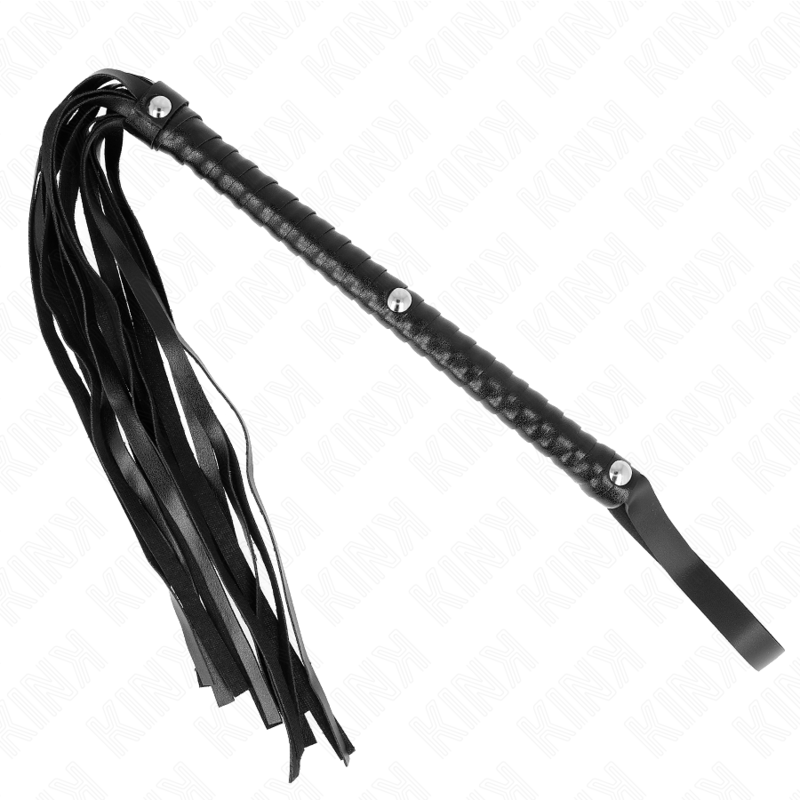 KINK Peitsche mit langem Griff 60 cm – Bondage & BDSM | Secret Pulse für sinnliche und diskrete Momente