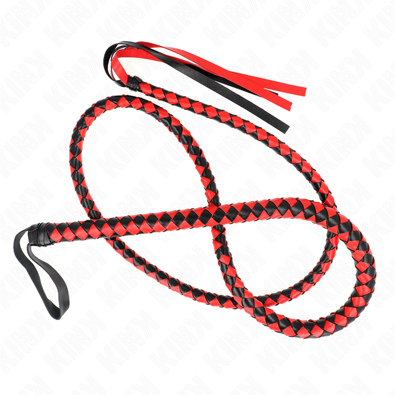 KINK Rote lange Schlangenpeitsche 210 cm – Bondage & BDSM | Secret Pulse Bondage-Fessel diskret online kaufen