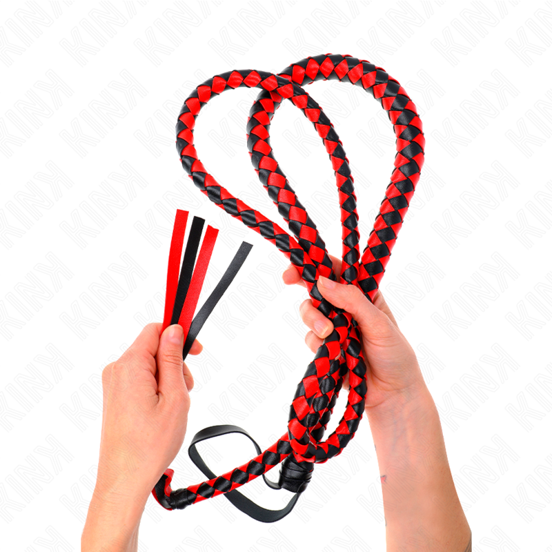 KINK Rote lange Schlangenpeitsche 210 cm – Bondage & BDSM | Secret Pulse bei Secret Pulse im Erotikshop