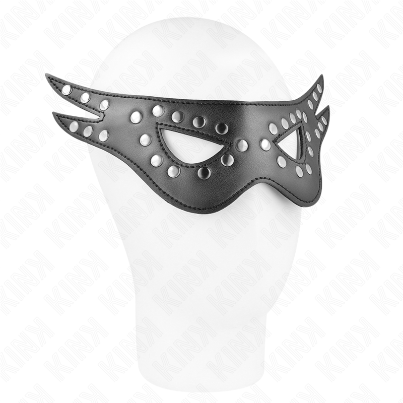 KINK Sexy Kunstledermaske – Modell 1, 27 x 13 cm | Verführerisches Accessoire Produktansicht und Details