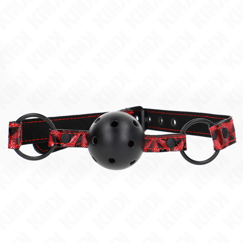 KINK - RAUTENMUSTER-BALL 4,5 CM GAG MODELL 2 64,5 CM VERSTELLBAR 42-60 CM Produktansicht und Details