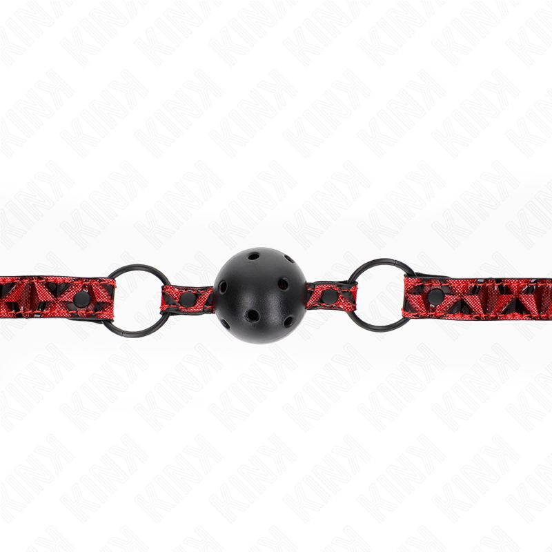 KINK - RAUTENMUSTER-BALL 4,5 CM GAG MODELL 2 64,5 CM VERSTELLBAR 42-60 CM bei Secret Pulse im Erotikshop