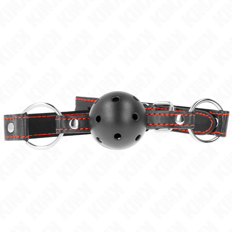 KINK - HOHLHARTER SCHWARZER BALLKNEBEL MODELL 2 65 x 2,5 CM Ballknebel diskret online kaufen