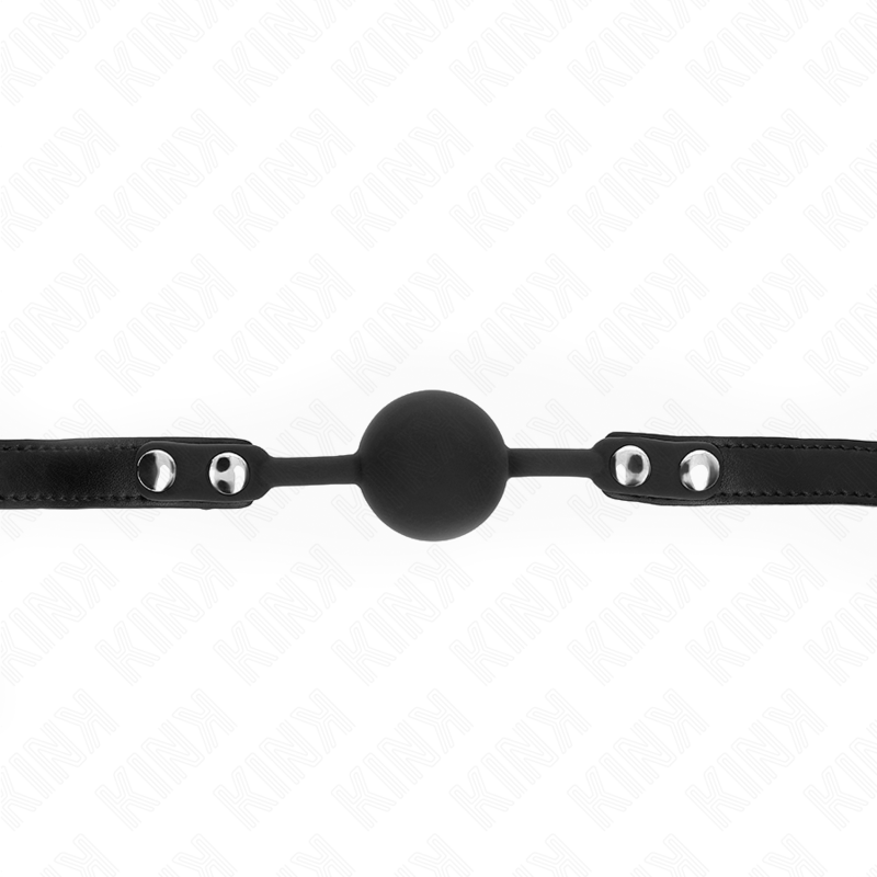 KINK - MODELL 1 SILIKONBALL 4 CM KNEBEL MIT SCHLOSS 60 x 2 CM hochwertiges Zubehör