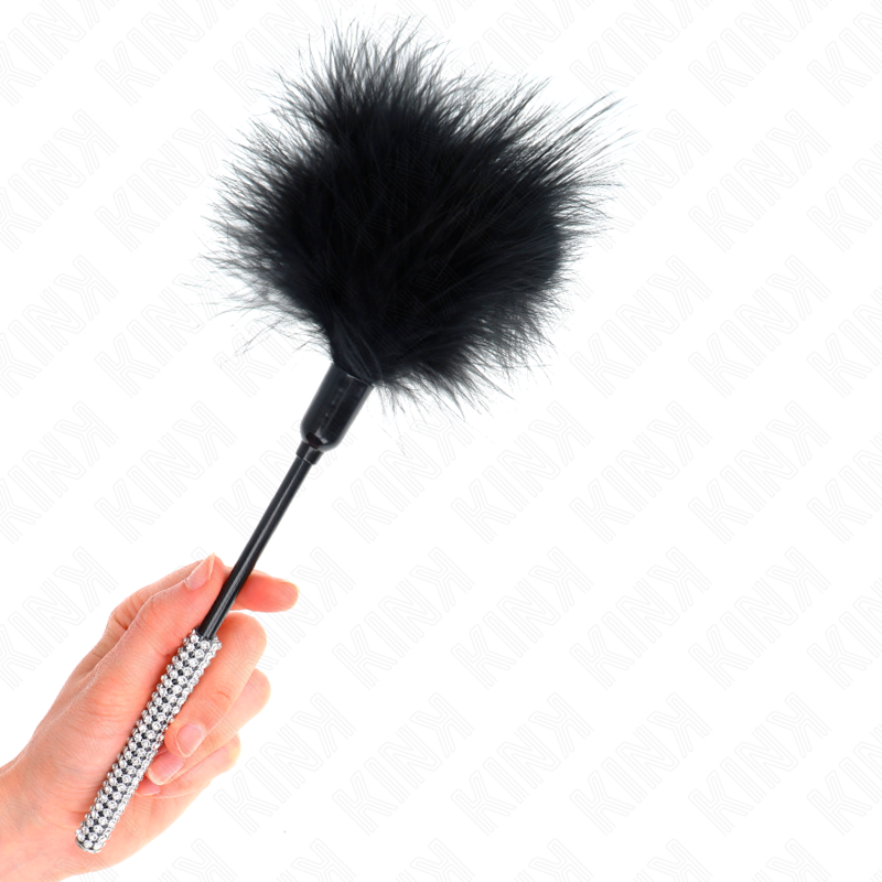KINK Tickle Federn 27 cm – Strassgriff hochwertiges Zubehör