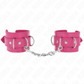KINK - 3 D-RING HANDGELENKFESSELN VERSTELLBAR ROSA 17,5-25 CM X 6 CM Bondage-Fessel diskret online kaufen