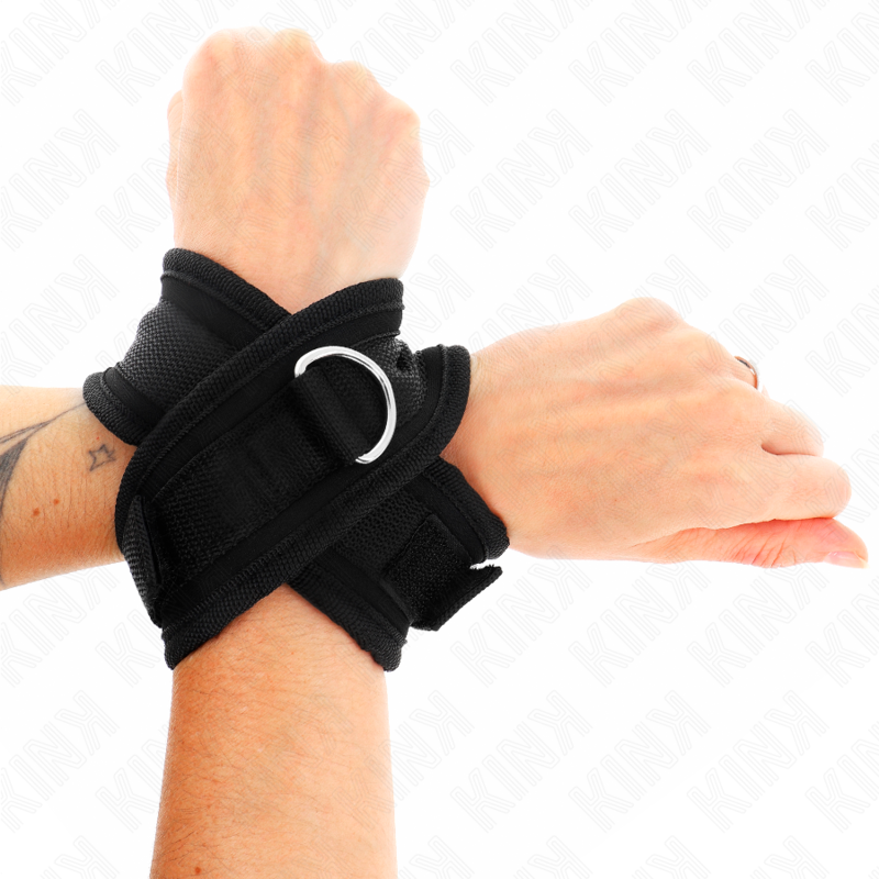 KINK - KREUZMANSCHETTEN SCHWARZ 34 X 5,5 CM bei Secret Pulse im Erotikshop