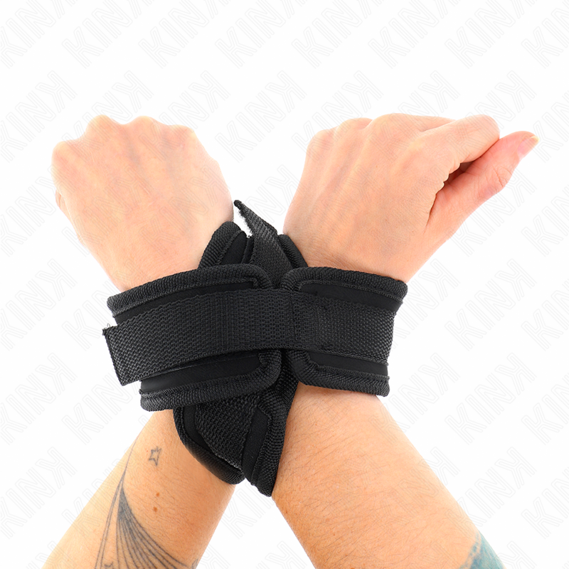 KINK - KREUZMANSCHETTEN SCHWARZ 34 X 5,5 CM BDSM-Zubehör diskret online kaufen
