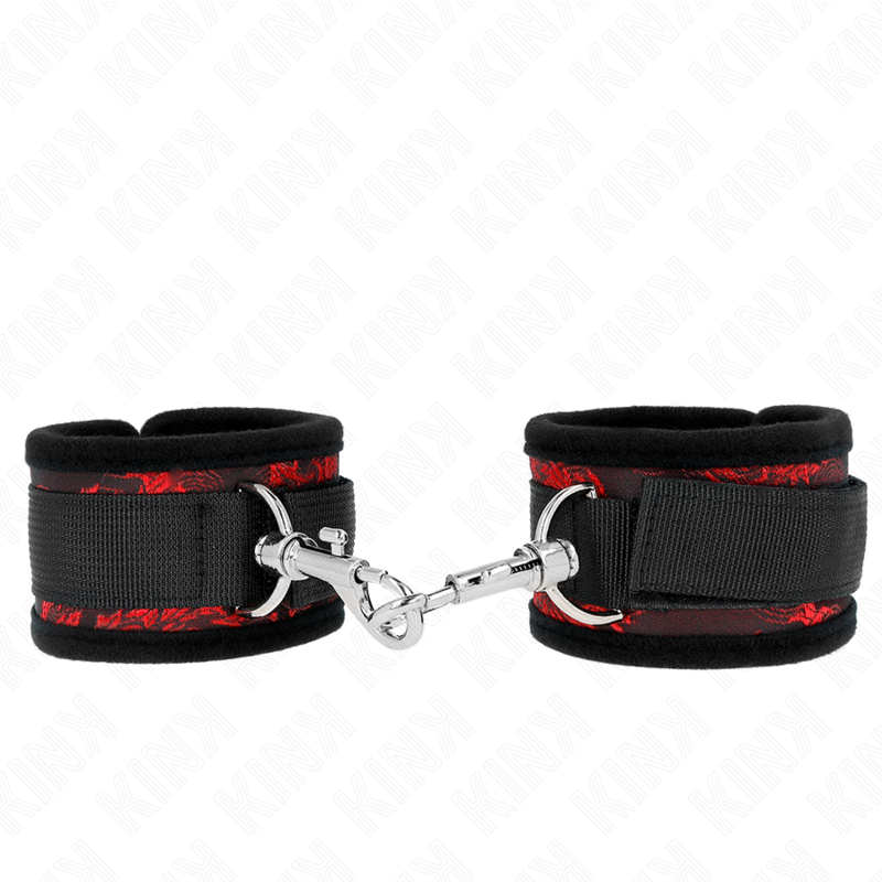KINK - SCANDAL HANDGELENKSFESSELN ROT-SCHWARZ Bondage-Fessel diskret online kaufen