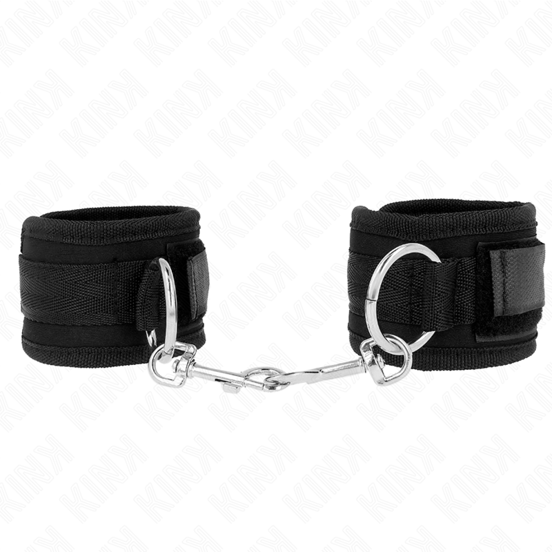 KINK - HANDGELENKFESSELN SCHWARZ VERSTELLBAR 18-35 CM X 6 CM Produktansicht und Details