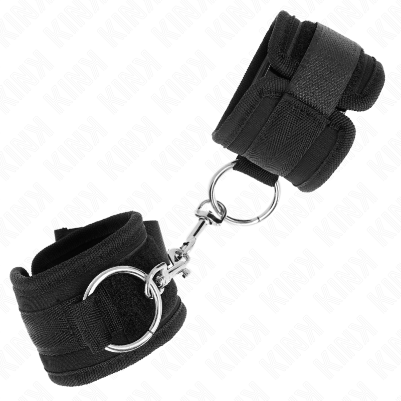 KINK - HANDGELENKFESSELN SCHWARZ VERSTELLBAR 18-35 CM X 6 CM bei Secret Pulse im Erotikshop