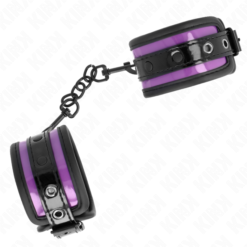 KINK - NEOPREN HANDGELENKFESSELN HELLLILA VERSTELLBAR 21-28 CM X 5 CM bei Secret Pulse im Erotikshop
