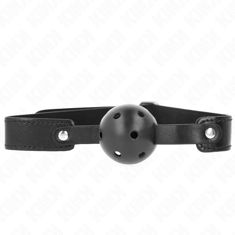 KINK - SCHWARZER ATMUNGSAKTIVER BALL 4,5 CM Knebel 65 x 2,5 CM Produktansicht und Details