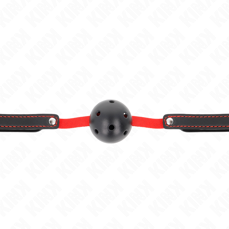 KINK - HOHLHARTER MUND 4,5 CM KNEBEL MIT ELASTISCHEM GÜRTEL 56 x 1,5 CM bei Secret Pulse im Erotikshop