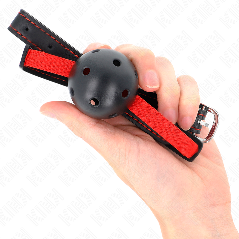 KINK - HOHLHARTER MUND 4,5 CM KNEBEL MIT ELASTISCHEM GÜRTEL 56 x 1,5 CM für sinnliche und diskrete Momente