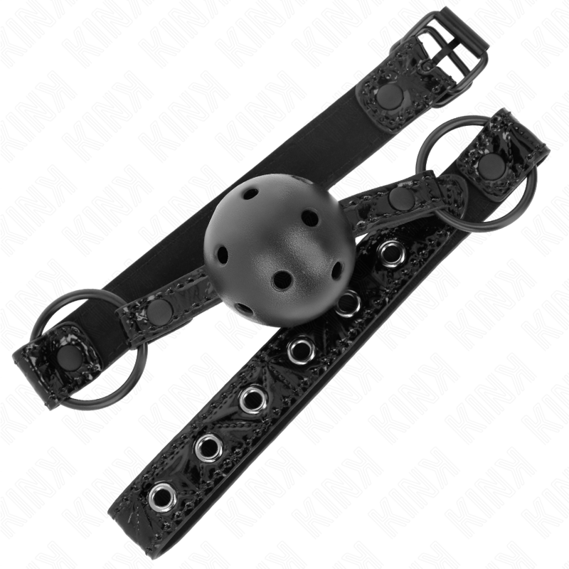 KINK - RAUTENMUSTER-BALL 4,5 CM GAG MODELL 3 64,5 CM VERSTELLBAR 42-60 CM bei Secret Pulse im Erotikshop