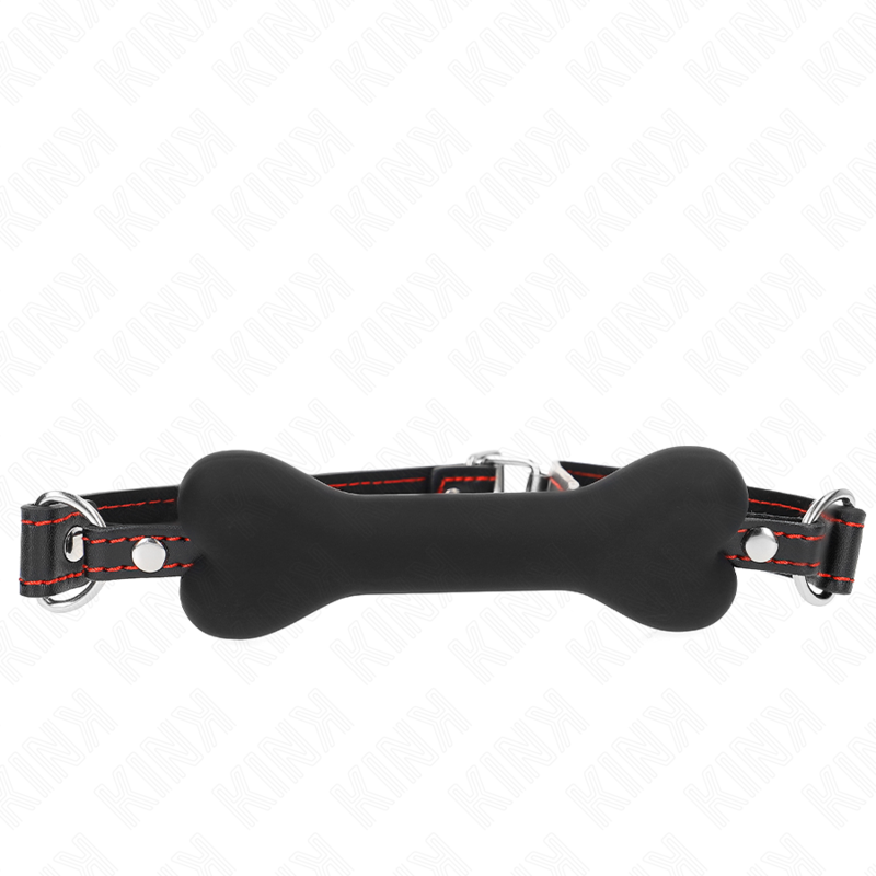 KINK - SCHWARZER KNOCHEN 12 CM GAG 63 x 2 CM Ballknebel diskret online kaufen