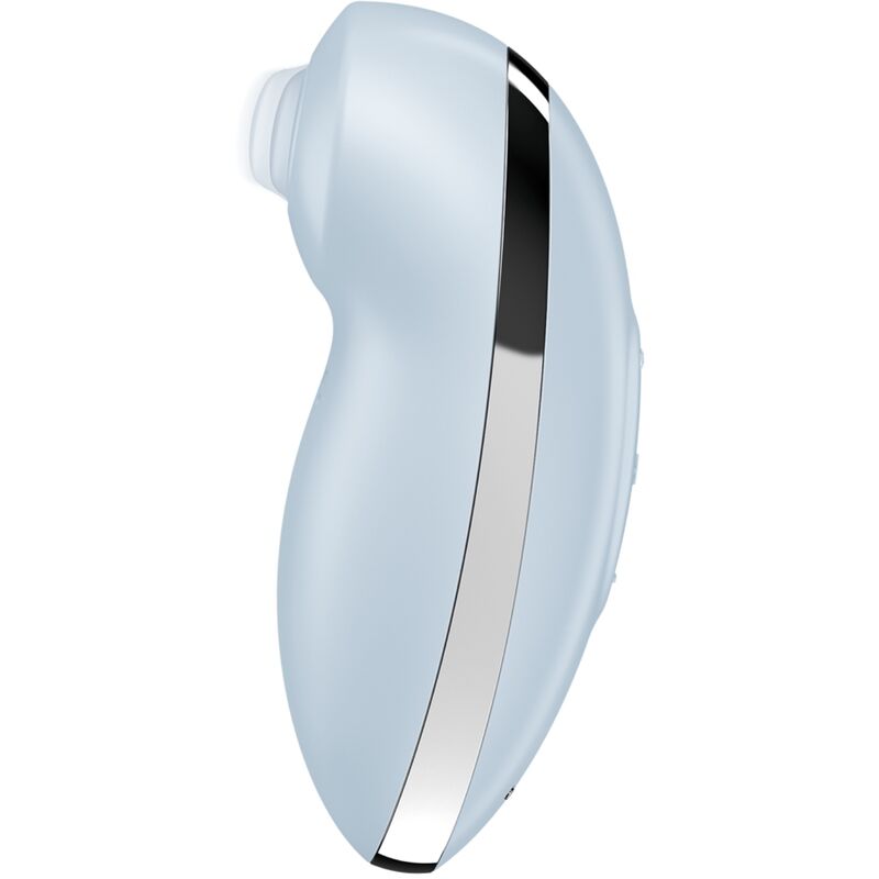 SATISFYER - TAP & CLIMAX 2 VIBRATOR & STIMULATOR BLAU – Klitorisstimulator Bild 1