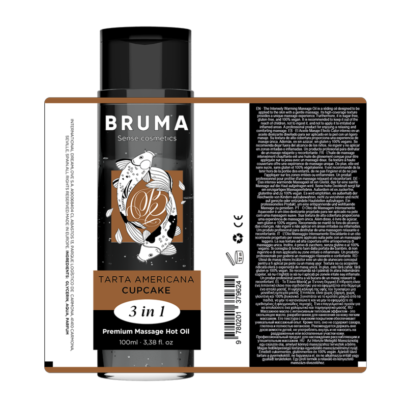 BRUMA Premium-Massageöl Cupcake 3-in-1 100 ml – Wärmeeffekt & Intimöl – Massageöl Bild 8
