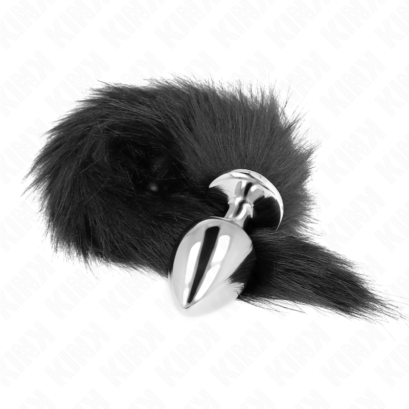 KINK - ANAL PLUG GRÖSSE L 10 X 4 CM MIT KUNSTSTOFFSCHWANZ 40 CM SCHWARZ BDSM-Zubehör diskret online kaufen