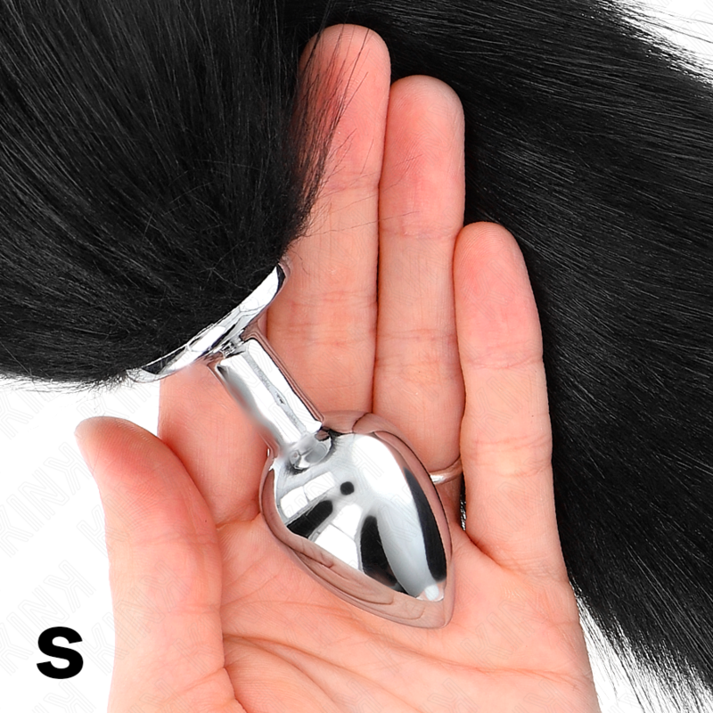 KINK - ANAL PLUG GRÖSSE S 7 X 3 CM MIT KUNSTSTOFFSCHWANZ 40 CM SCHWARZ BDSM-Zubehör diskret online kaufen