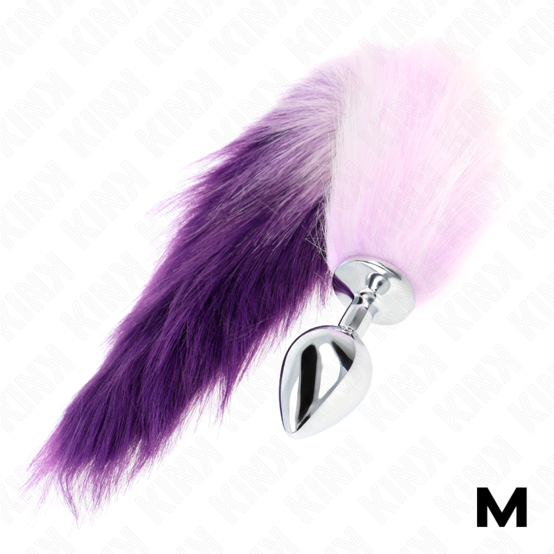 KINK - ANAL PLUG GRÖSSE M 8 X 3,5 CM MIT KUNSTSTOFFSCHWANZ 40 CM LILA bei Secret Pulse im Erotikshop