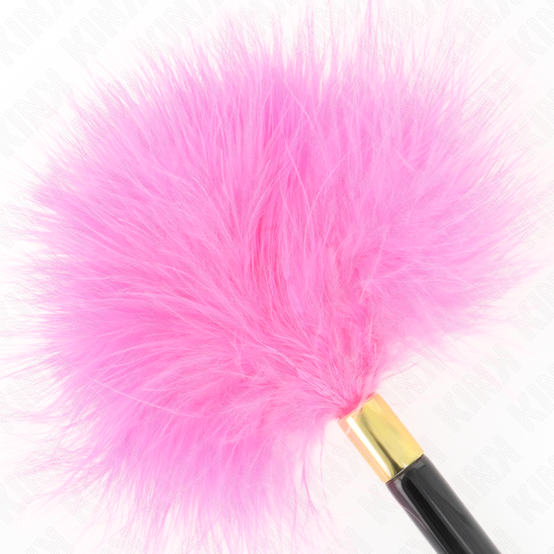 KINK Fuchsia Gold Metall Kitzelfedern 18 cm – Sinnliches Spiel | Secret Pulse bei Secret Pulse im Erotikshop