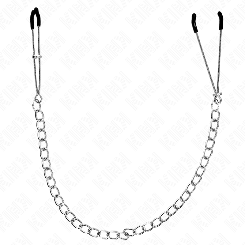 KINK - DÜNNE NIPPELKLEMMEN MIT DICKER KETTE 30 CM Nippelklemme diskret online kaufen
