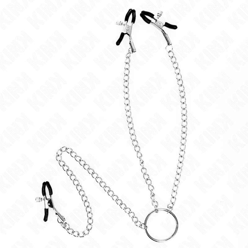 KINK - DREIFACH NIPPEL- UND KLITZISKLEMMEN MIT KETTE MODELL 0 Produktansicht und Details