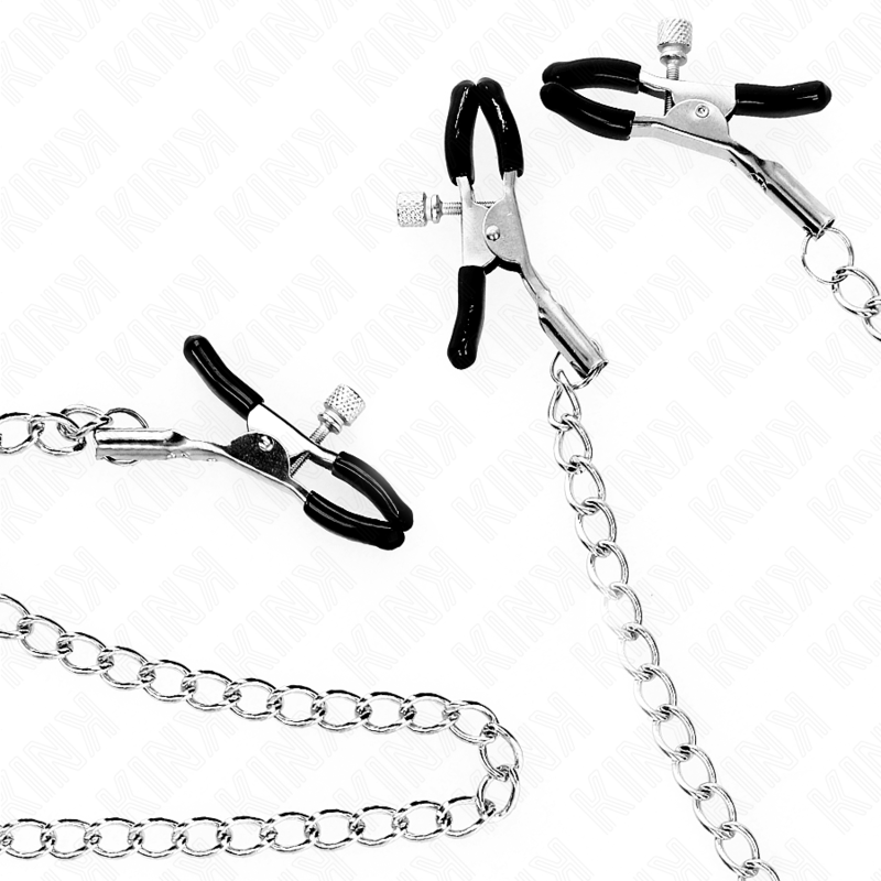 KINK - DREIFACH NIPPEL- UND KLITZISKLEMMEN MIT KETTE MODELL 0 hochwertiges Zubehör