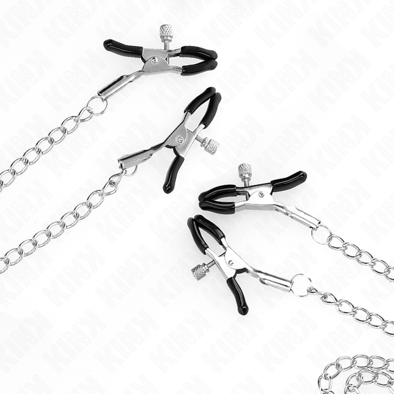 KINK - 4 Nippel- und Kitzlerklammern verstellbar, silber Nippelklemme diskret online kaufen