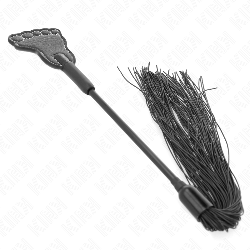 KINK Fußförmiges Paddel mit Quastenpeitsche 31 cm – BDSM & Bondage | Secret Pulse hochwertiges Zubehör