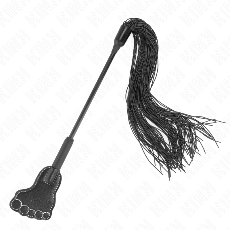 KINK Fußförmiges Paddel mit Quastenpeitsche 31 cm – BDSM & Bondage | Secret Pulse Produktansicht und Details