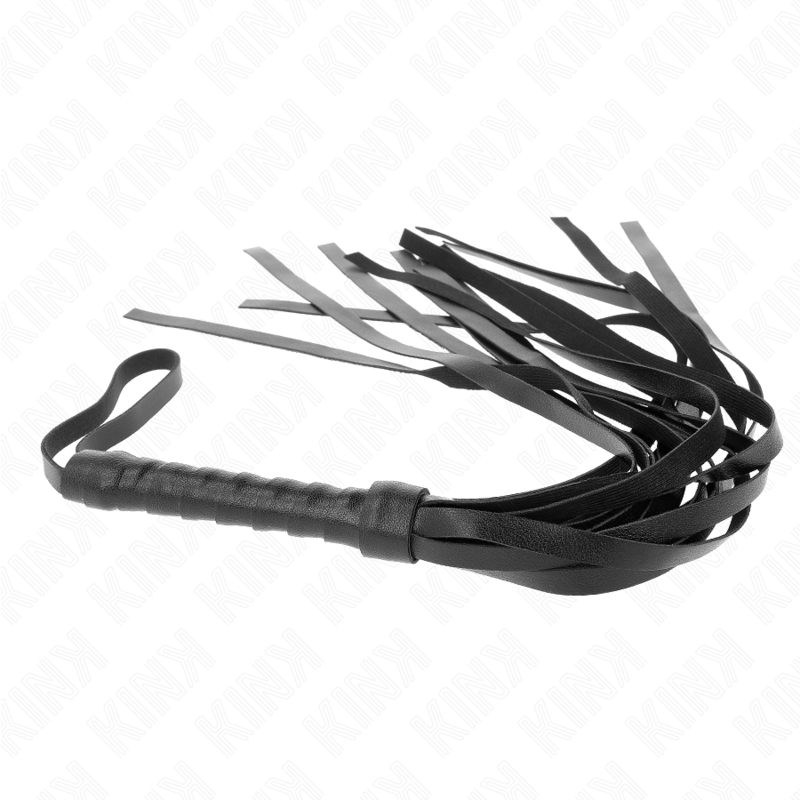 KINK Einfache schwarze Peitsche 45 cm – Bondage & BDSM | Secret Pulse für sinnliche und diskrete Momente