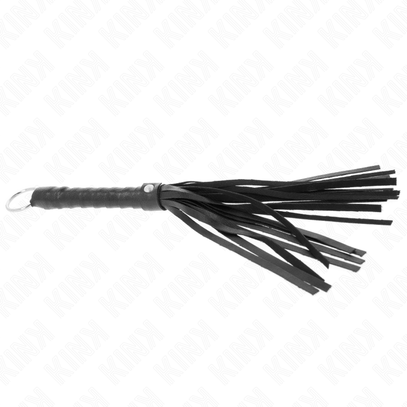KINK Einfache Mini-Peitsche Schwarz 28 cm – Bondage & BDSM hochwertiges Zubehör