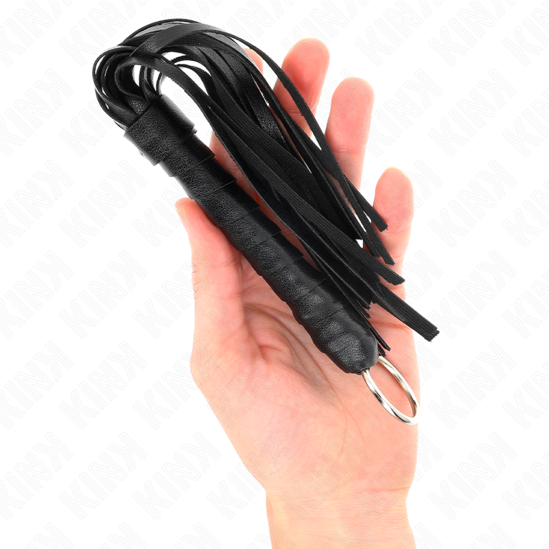 KINK Einfache Mini-Peitsche Schwarz 28 cm – Bondage & BDSM bei Secret Pulse im Erotikshop